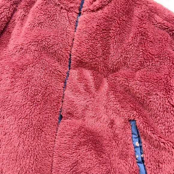 American Eagle Jacket Womens Large Multicolor Reversible Cropped Puffer Floral - Picture 10 of 11